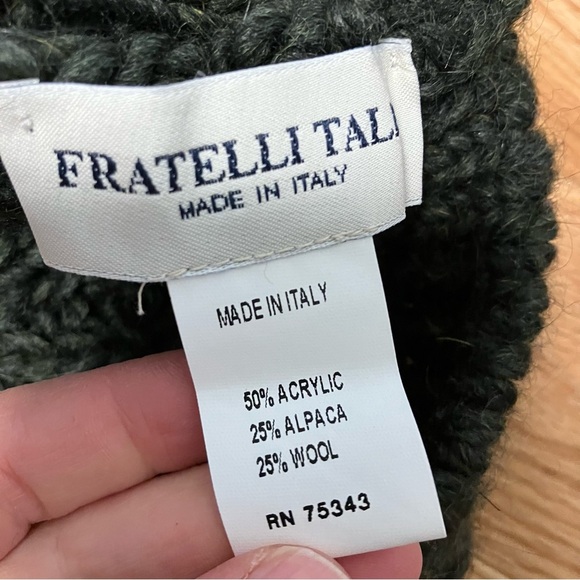 Fratelli Talli green wool alpaca blend hat - Picture 5 of 5